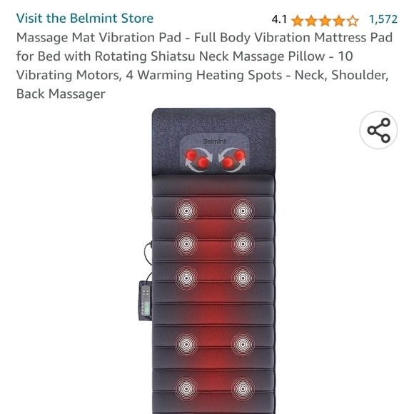 RARE Belmint Neck and Back Massage Mat - Picture 3 of 5